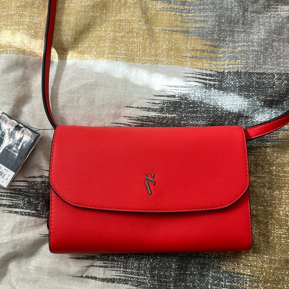 Red orange cross bag